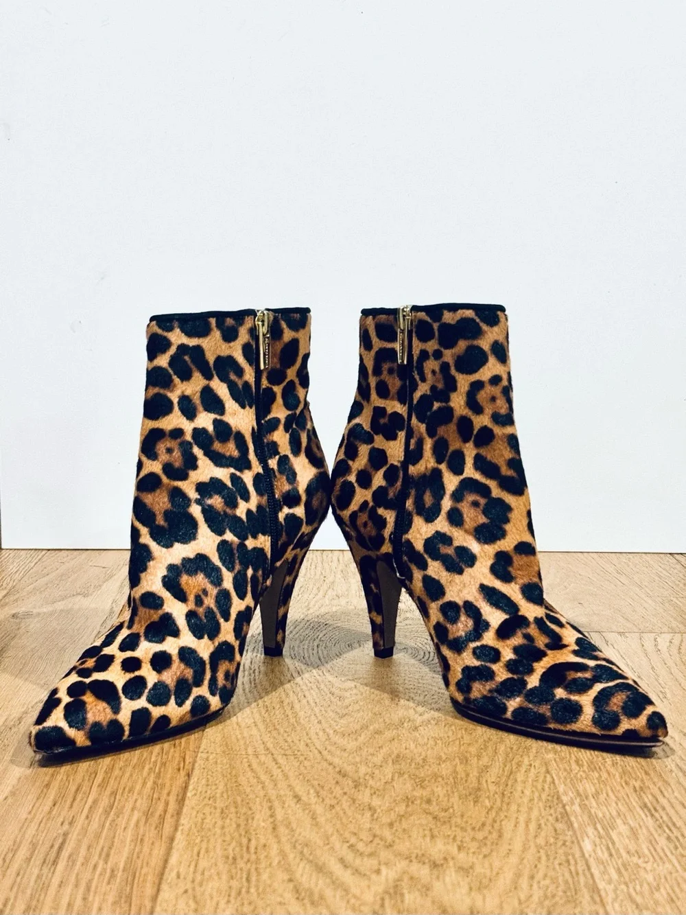 Vince Camuto Leopard Print Calf Hair Ankle Booties, Mob Wife, Indie Sleeze, Sz 7